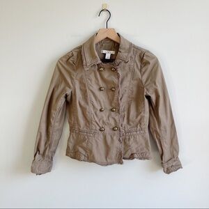 LOFT | Olive Green Military Style Jacket sz 4P